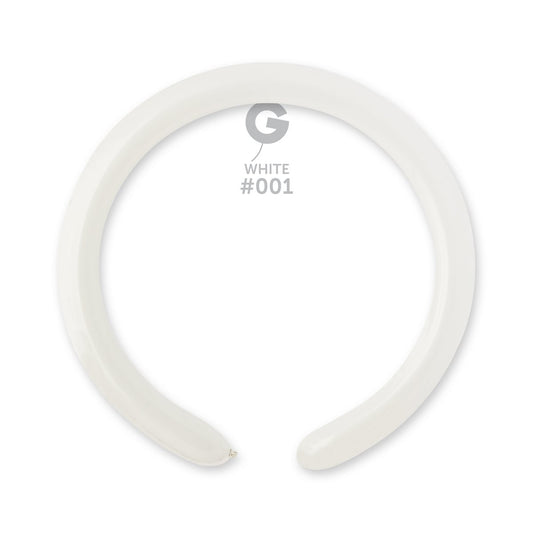 Solid Balloon White #001 2 in.