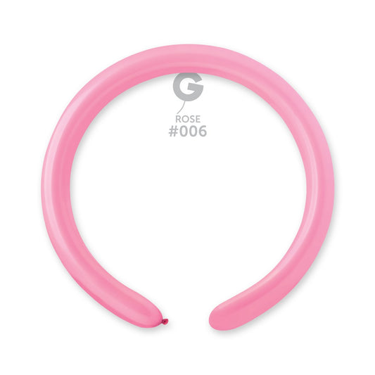 Solid Balloon Rose #006 2 in.