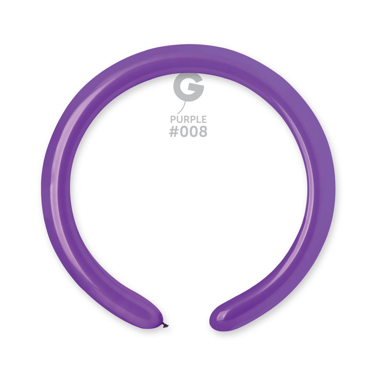 Solid Balloon Purple #008 2 in.