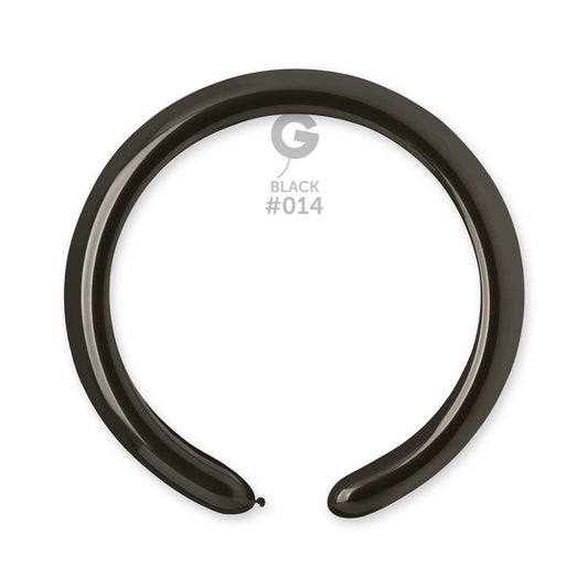 Solid Balloon Black #014 2 in.