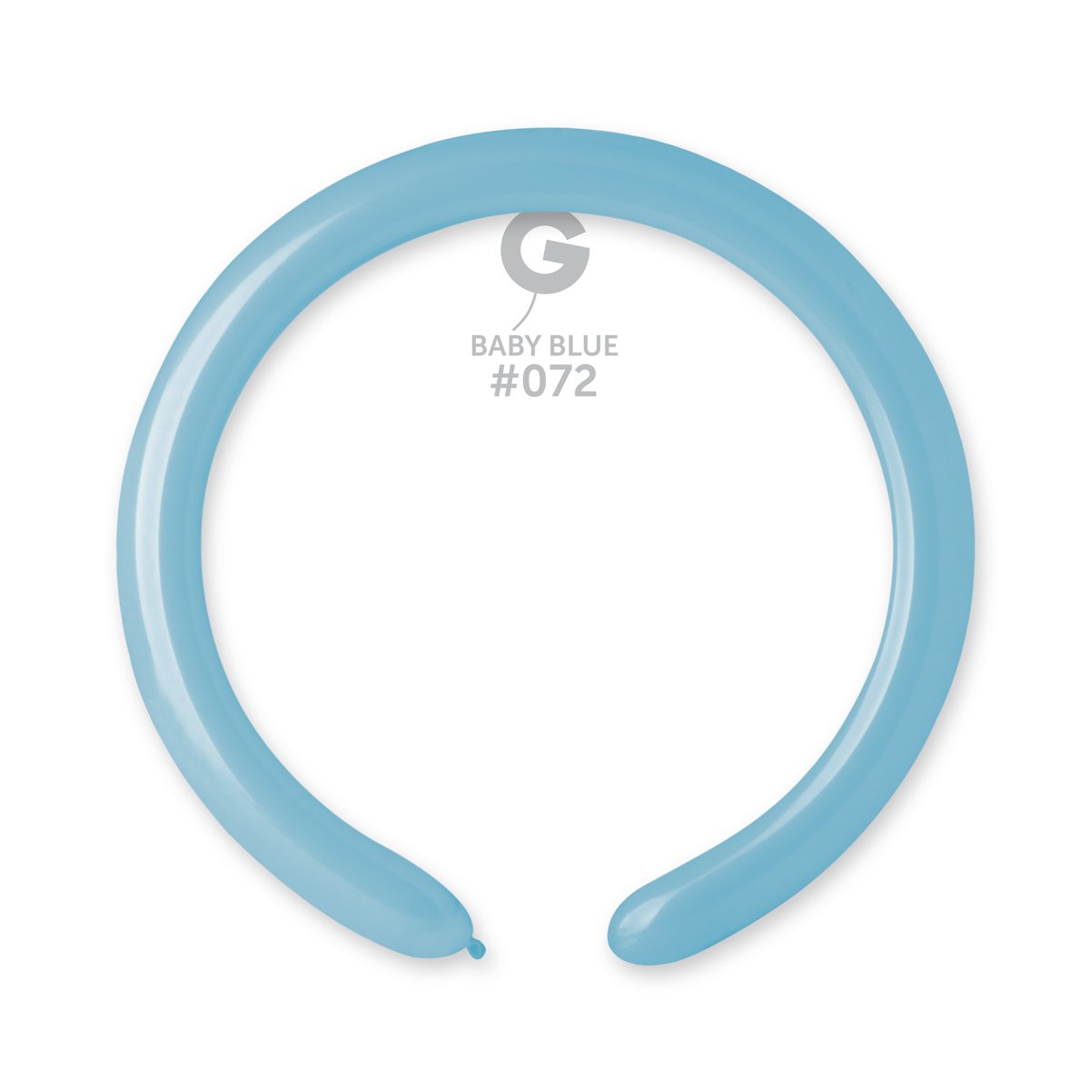 Solid Balloon Baby Blue #072 2 in.