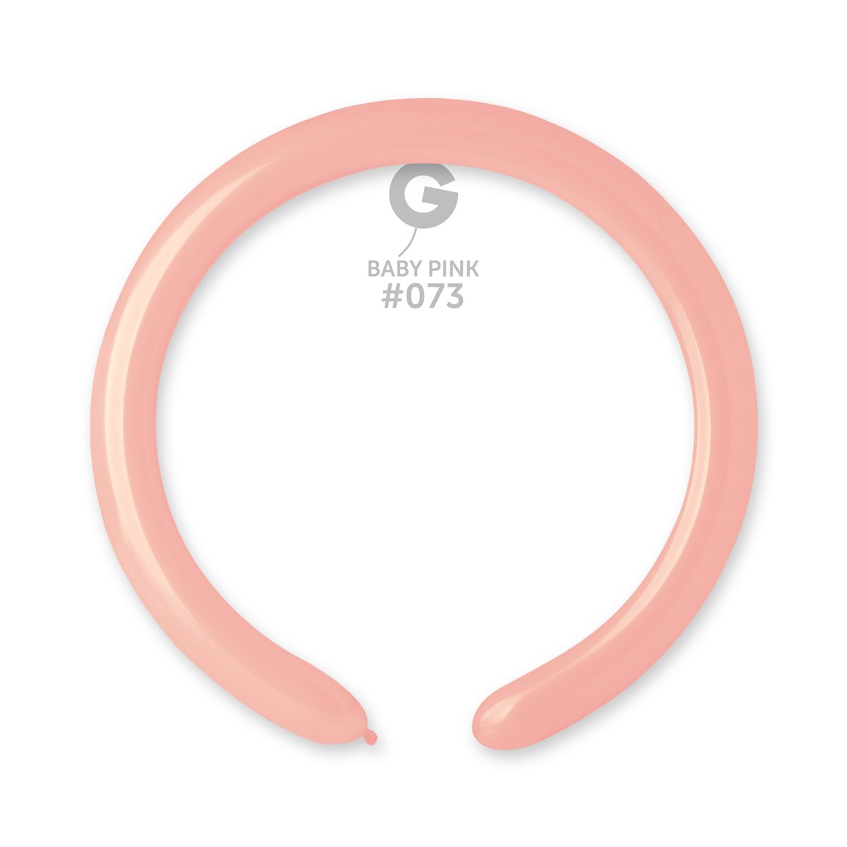 Solid Balloon Baby Pink #073 2 in.