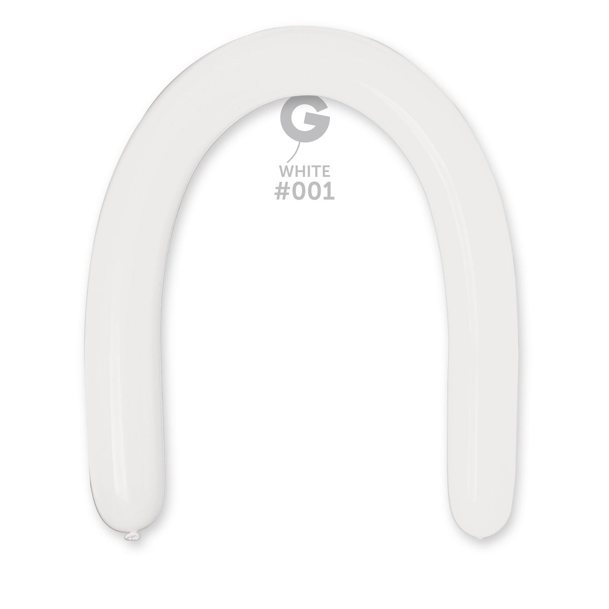 Solid Balloon White #001 3 in.