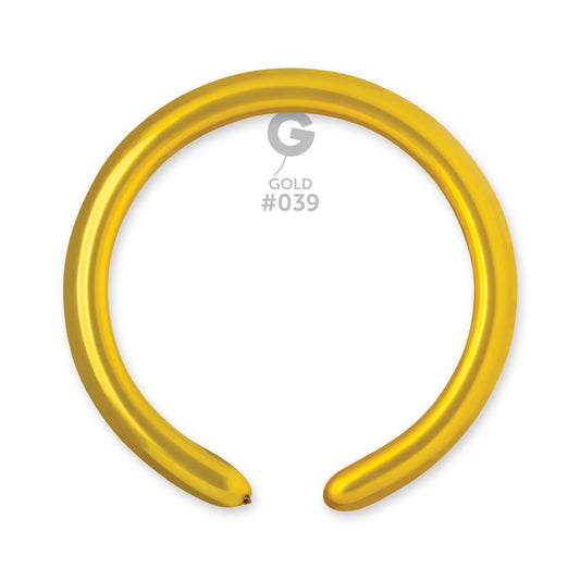 Metallic Balloon Gold #039 2 in.
