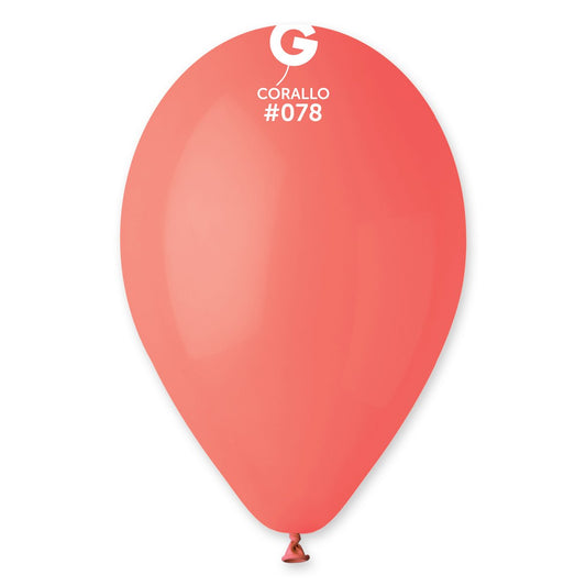 Solid Balloon Corallo #078 - 12 in.