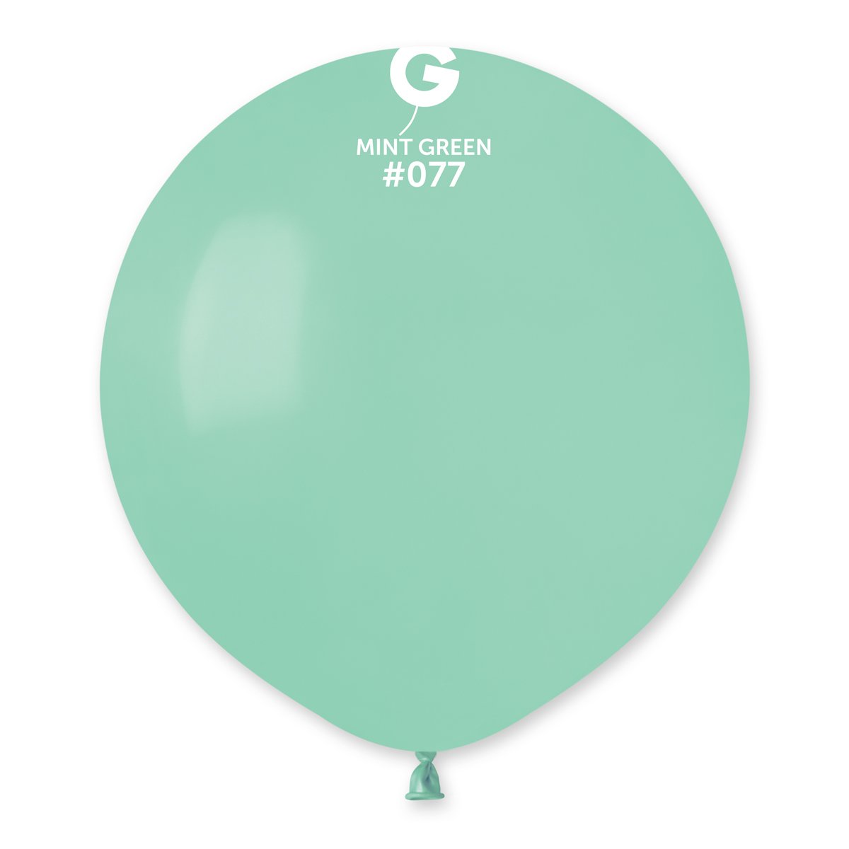 Solid Balloon Mint Green #077 19 in.
