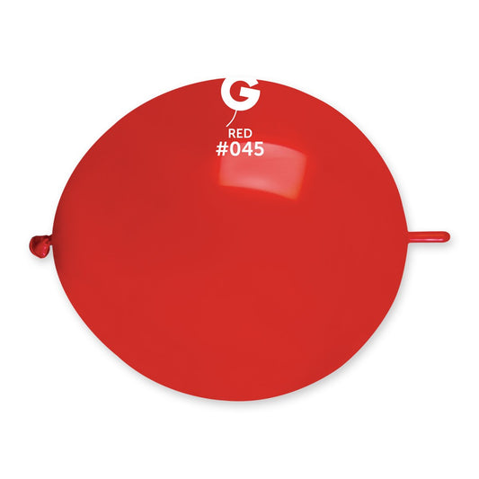 Solid Balloon Red G-Link 13 in.