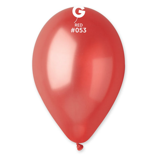 Metallic Balloon Red #053 - 12 in.