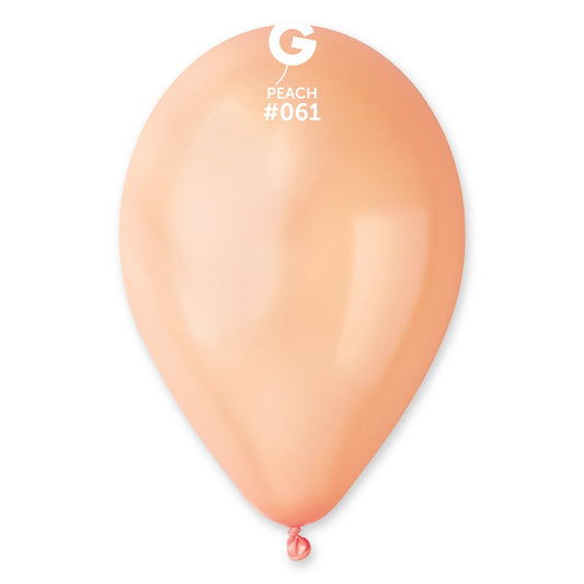 Metallic Balloon Peach #061 - 12 in.