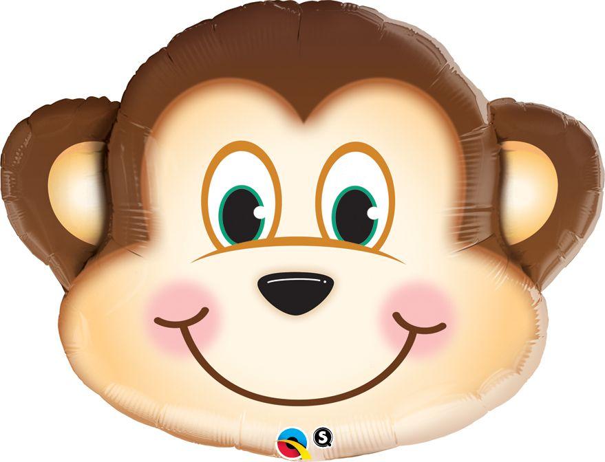 35" Mischievous Monkey Foil Balloon