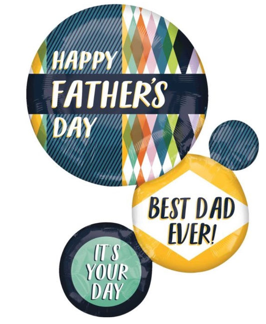 28" Father's Day Retro Cluster