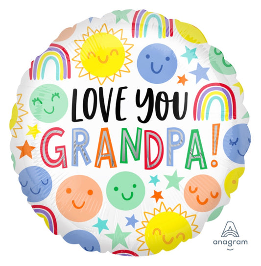 18" Love You Grandpa Smiles