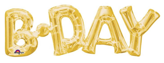 30" 'B'day' in Gold