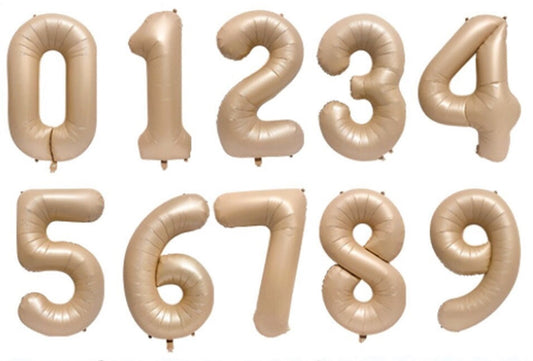 Caramel Foil Numbers (0 to 9)