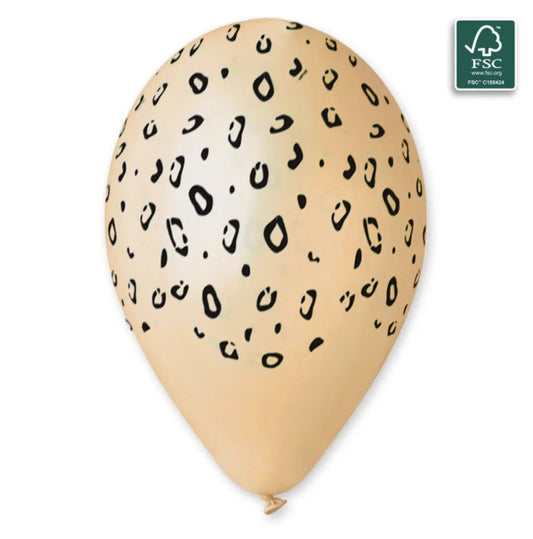 Cheetah Spots Printed Blush Balloon 13 in. #417