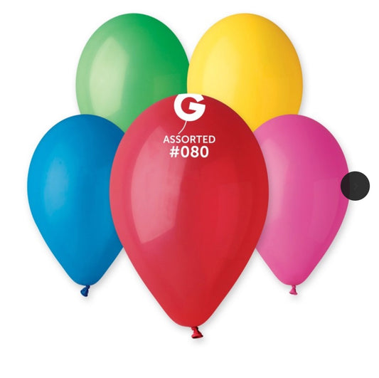 Solid Balloon Assorted #080 - 12 in.