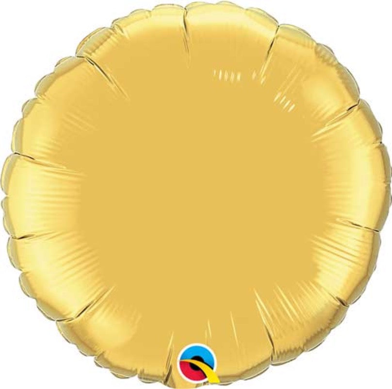 Round Solid Foil Balloon 9 In.  (Choose Color)