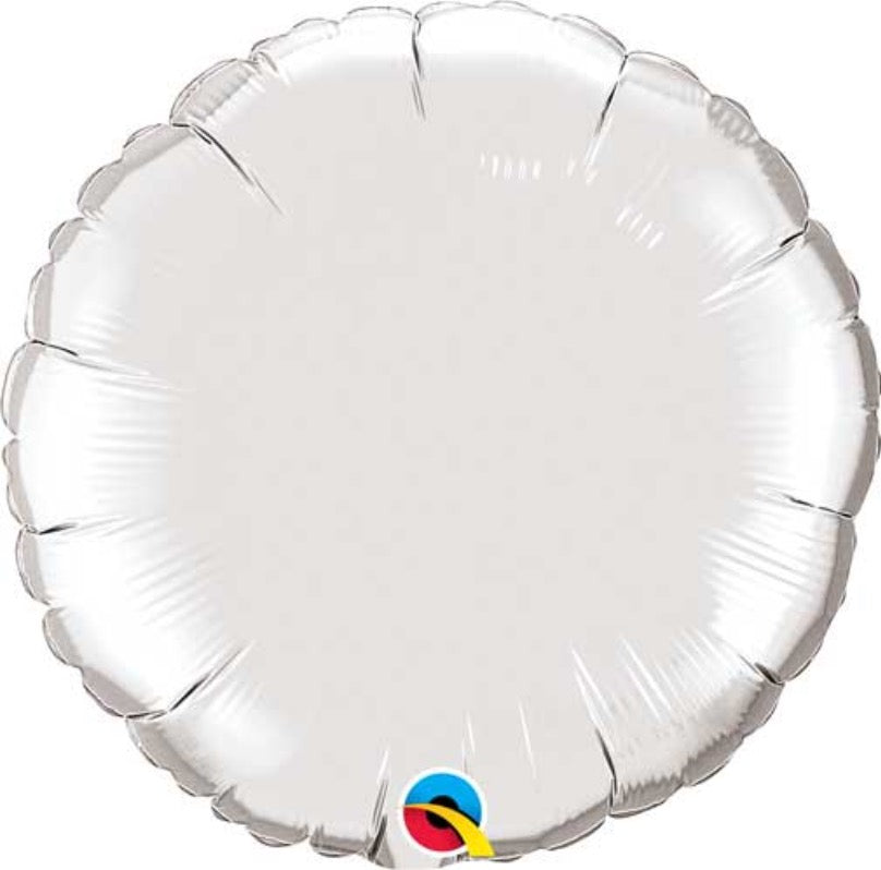 Round Solid Foil Balloon 9 In.  (Choose Color)