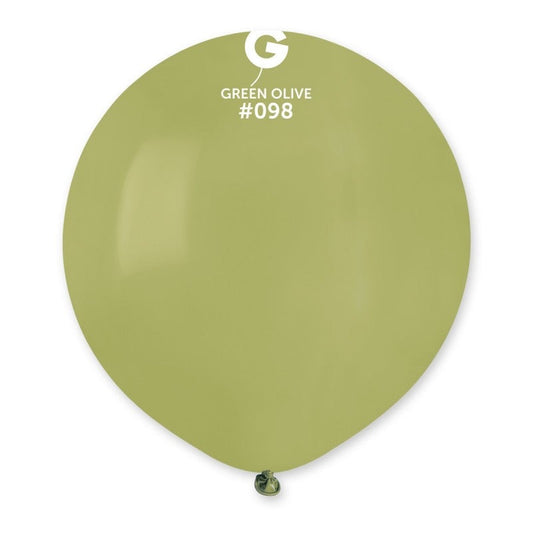Solid Balloon Olive Green #098 19 in.